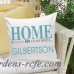 JDS Personalized Gifts Personalized Gift Family Name "Home" Cotton Throw Pillow JMSI2036
